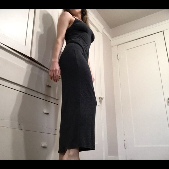 raquel allegra basic maxi gray dress - Picture 7 of 8